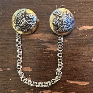 1900’s Metal Vest/sweater/jacket Button Closure